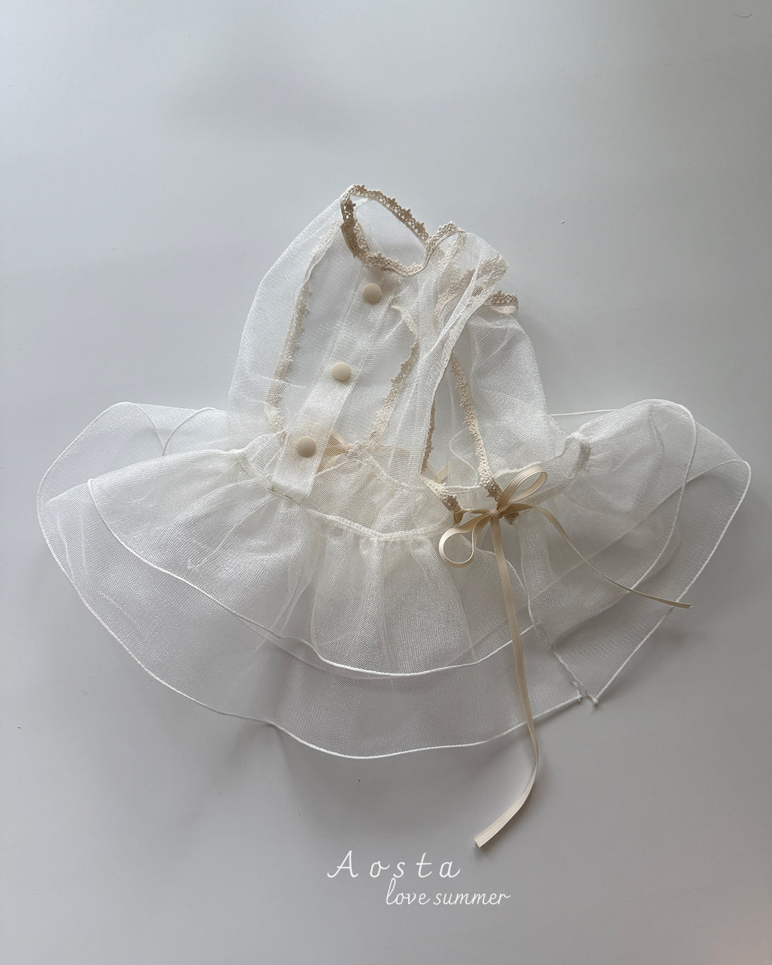 【PREORDER受付終了、ご希望はお問い合わせください。】30.Lace Simple Vest