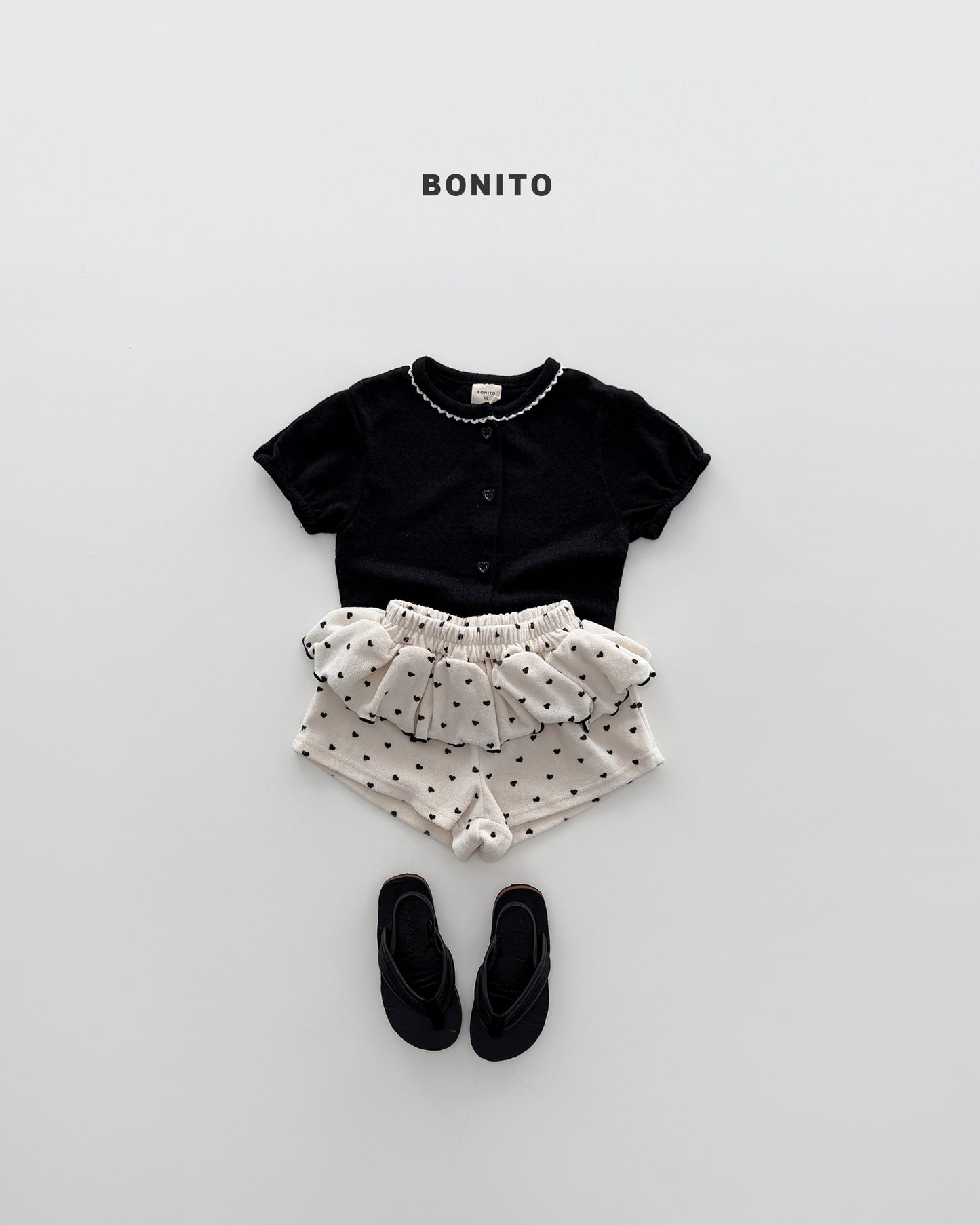 【PREORDER 4日間限定】44.mini heart frill shorts
