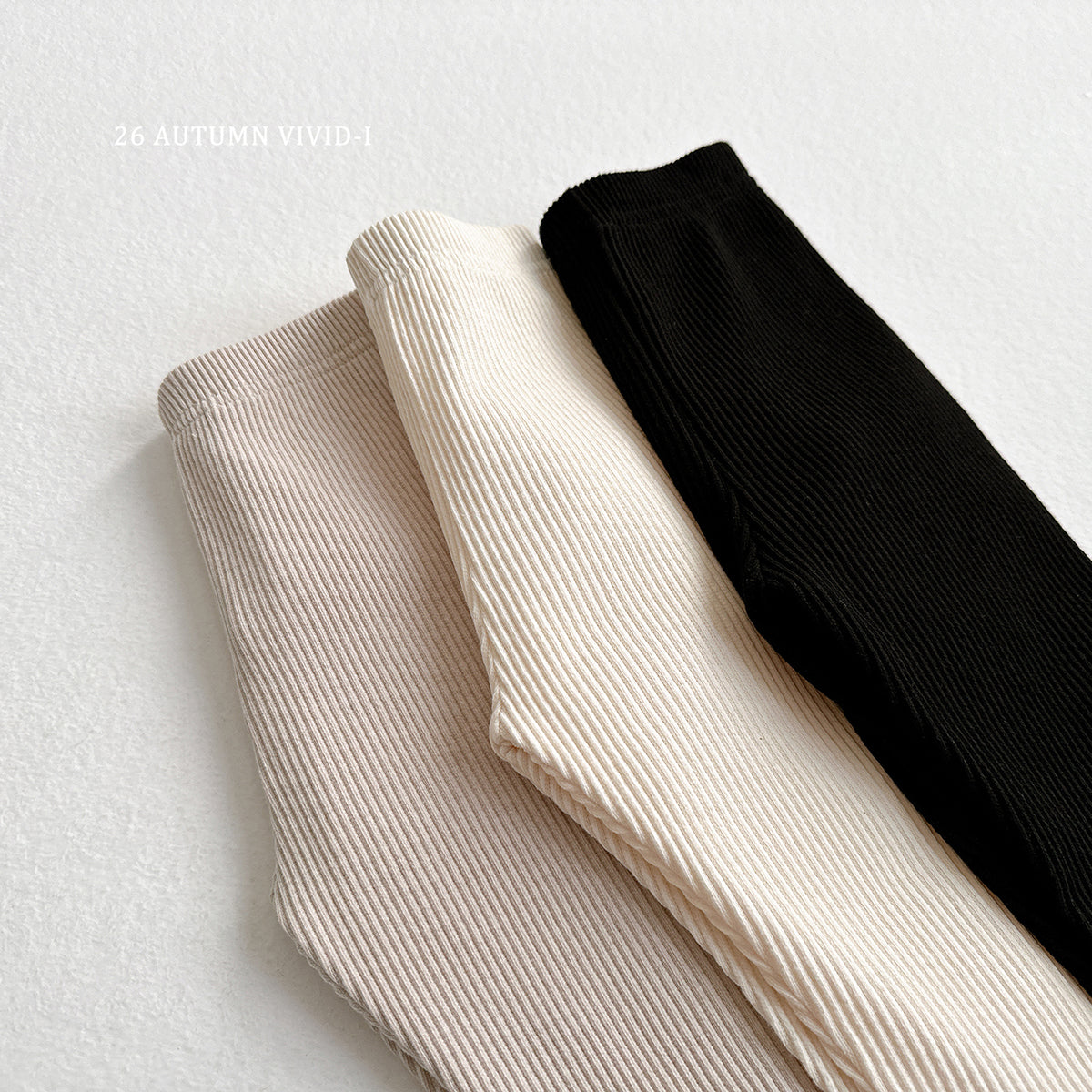 【秋のPRE-ODER 5%OFF】32.Ribbed Leggings