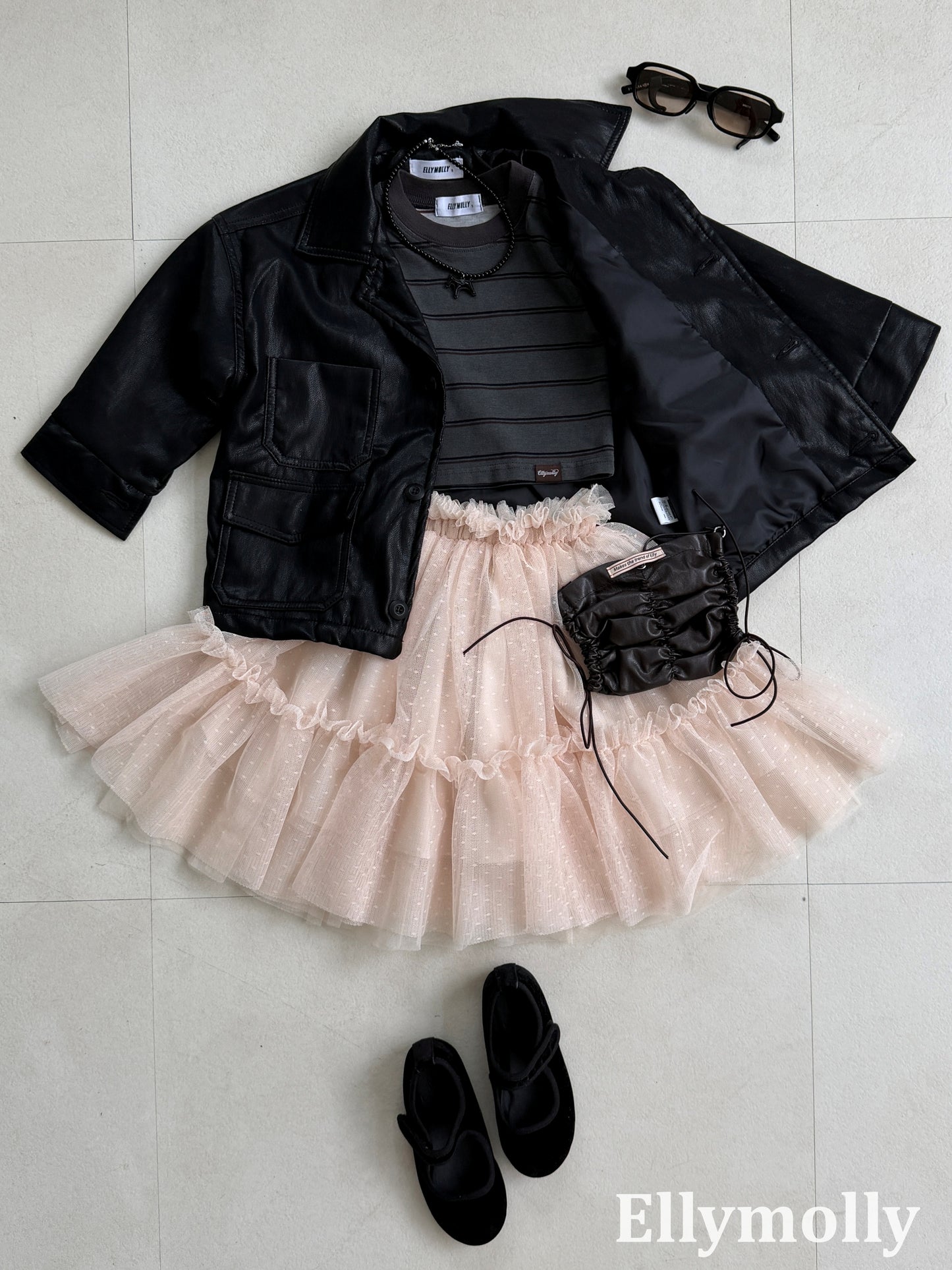 【PRE-ODER〆8.9(sun)】15.Domino Pigment T-Shirt | ellymolly