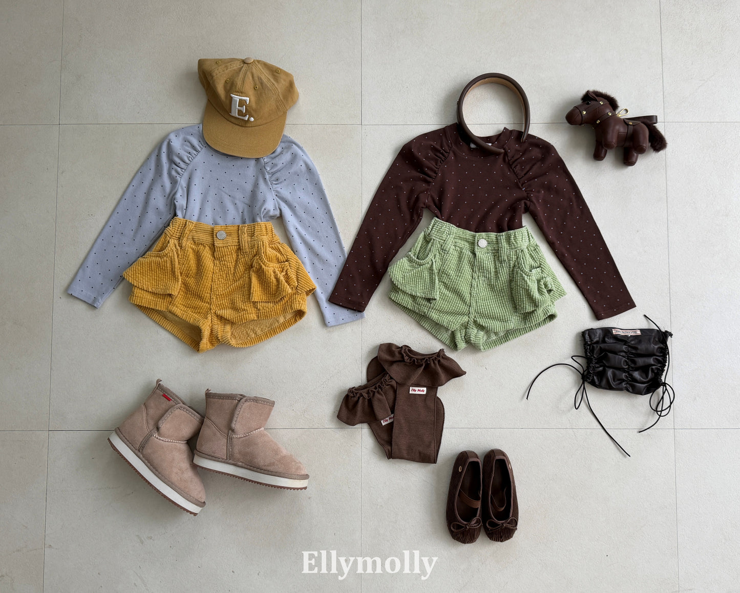 【PRE-ODER〆8.9(sun)】57.Bibi Frill Corduroy Pants | ellymolly