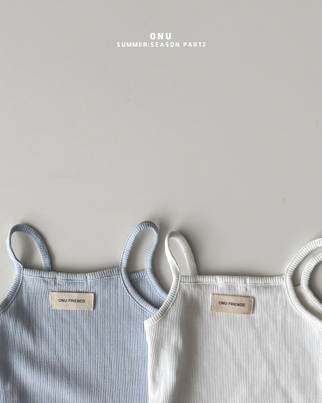 【期間限定 PRE-ODER】6.Ribbed Strap Sleeveless Top