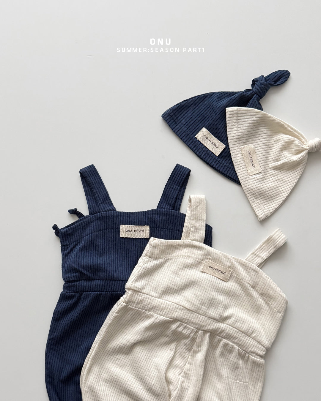 【PREORDER受付終了、ご希望はお問い合わせください。】52.Baby ribbed overalls