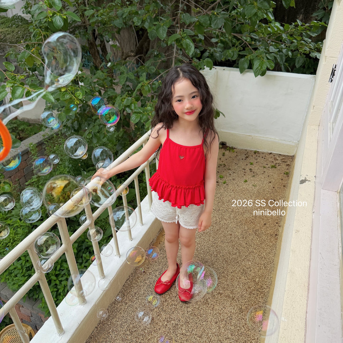 【PRE-ODER 10%OFF 〆6.30(火)】7.Joy Heart Eyelet Sleeveless Top
