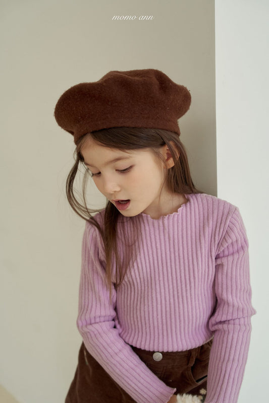 ［momoann］cozy rib t