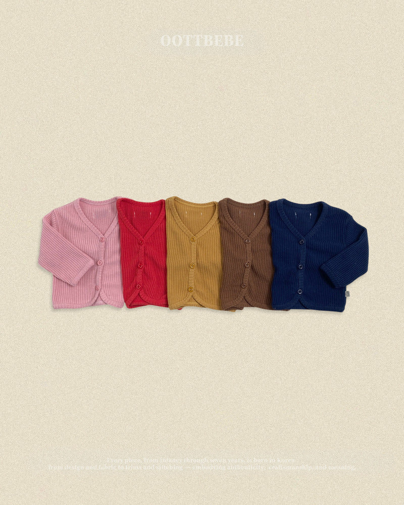 【PRE-ODER〆8.9(sun)】38.Haribo Ribbed Cardigan | oottbebe