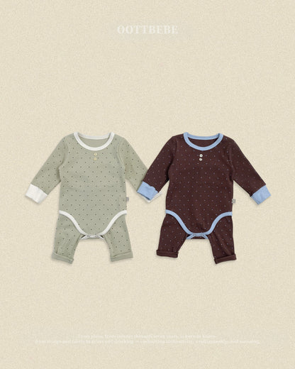 【秋のPRE-ODER 5%OFF】28.(Bebe) Chouchou Dot Romper | oottbebe