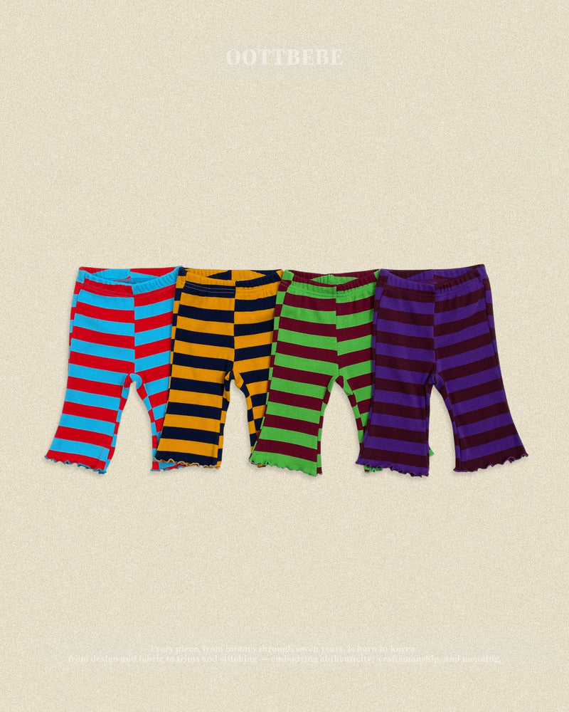 【PRE-ODER〆8.9(sun)】42.Kitsch Pop Ribbed Bootcut Pants | oottbebe