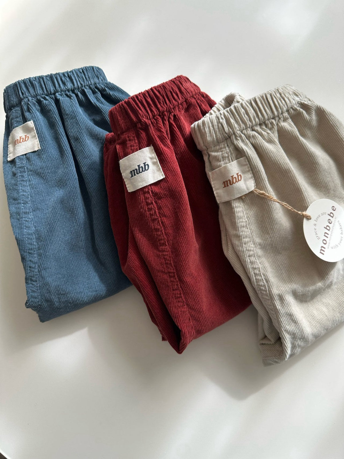 ［monbebe］corduroy jogger pants