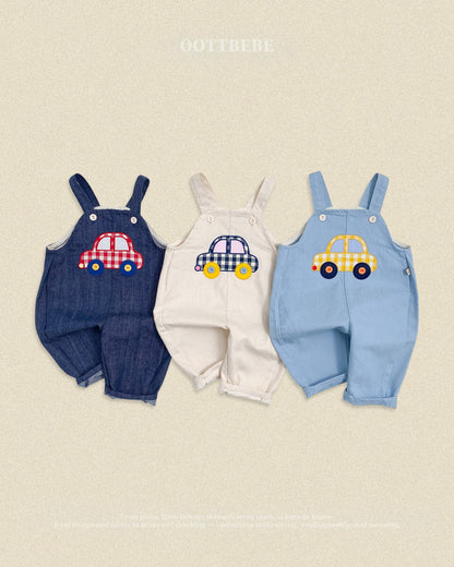 【秋のPRE-ODER 5%OFF】46.Vroom Vroom Denim Overalls | oottbebe