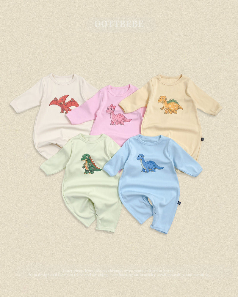 【PRE-ODER〆8.9(sun)】30.(Bebe) Robot Dinosaur Full-Length Romper | oottbebe