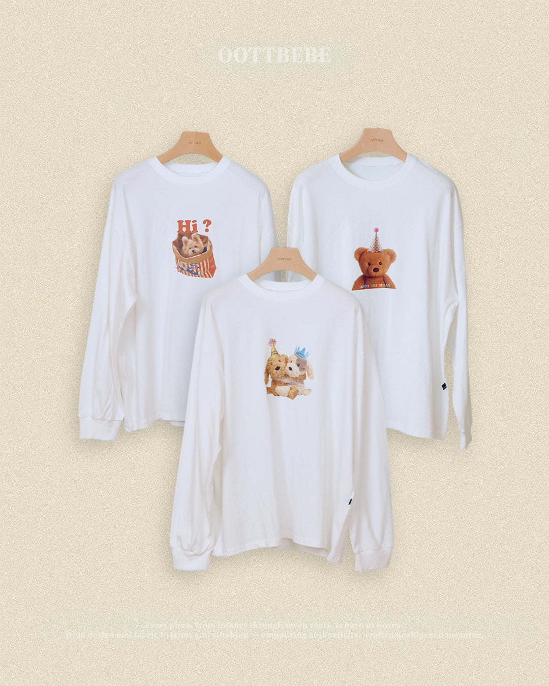 【PRE-ODER〆8.9(sun)】09.Puppy Series T-Shirt – Adult | oottbebe
