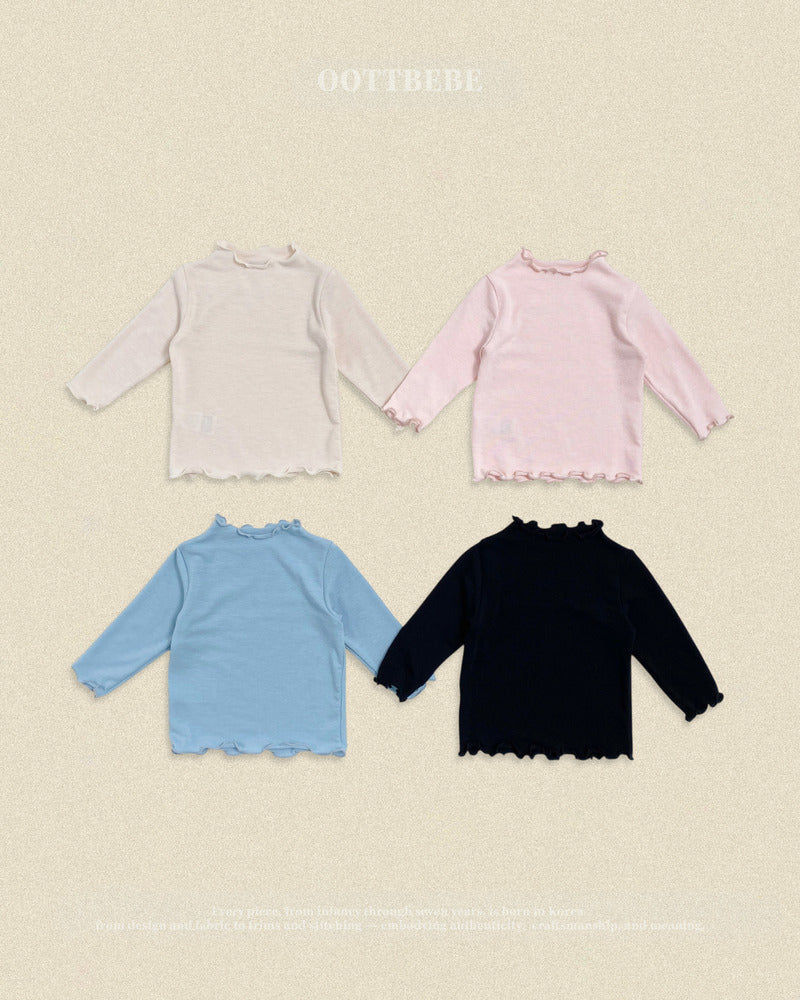 【PRE-ODER〆8.9(sun)】40.Pastel Frill T-Shirt | oottbebe