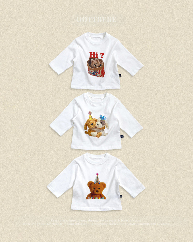 【PRE-ODER〆8.9(sun)】10.Puppy Series T-Shirt – Kids | oottbebe