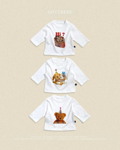 【秋のPRE-ODER 5%OFF】10.Puppy Series T-Shirt – Kids | oottbebe