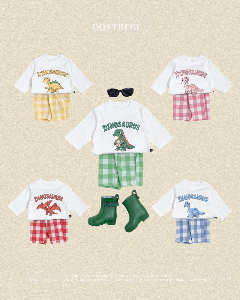 【PRE-ODER〆8.9(sun)】16.(Special Edition) Robot Dinosaur Top & Bottom Set | oottbebe