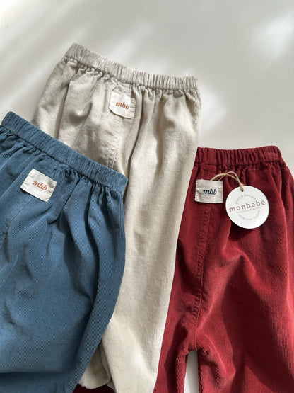 ［monbebe］corduroy jogger pants