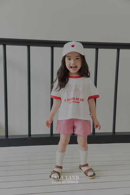 【PREORDER受付終了、ご希望はお問い合わせください。】65.Ice Cream Short Sleeve T-shirt