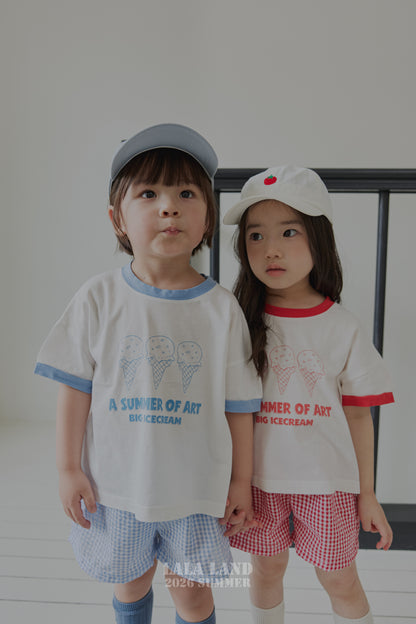 【PREORDER受付終了、ご希望はお問い合わせください。】65.Ice Cream Short Sleeve T-shirt