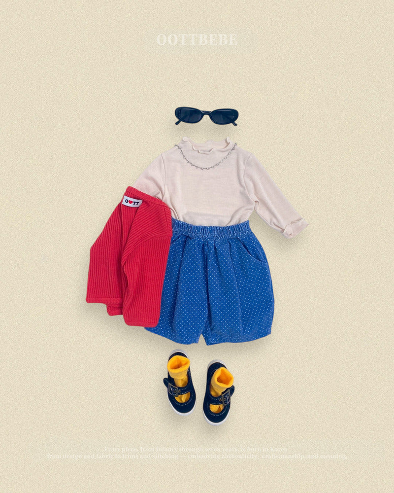 【PRE-ODER〆8.9(sun)】45.Petit Dot Pumpkin Pants – 6/10 Length | oottbebe