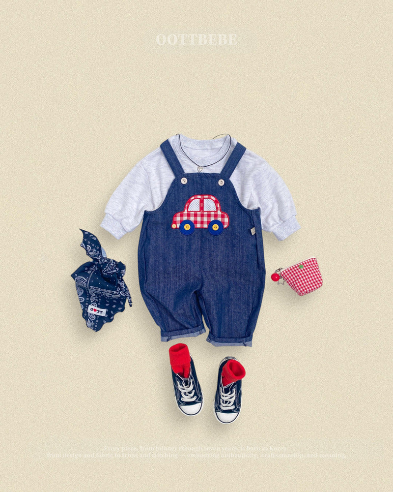 【PRE-ODER〆8.9(sun)】46.Vroom Vroom Denim Overalls | oottbebe