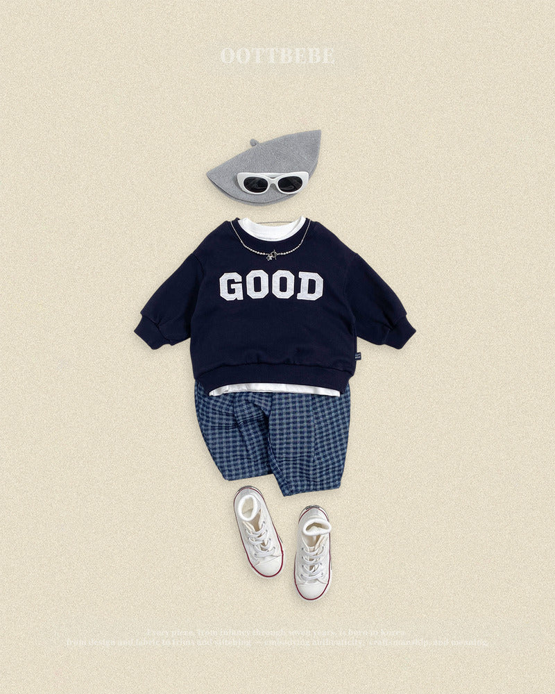 【PRE-ODER〆8.9(sun)】48.Denim Check Pants | oottbebe