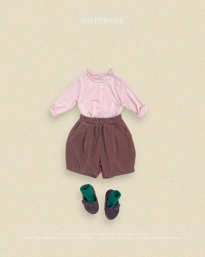 【秋のPRE-ODER 5%OFF】40.Pastel Frill T-Shirt | oottbebe