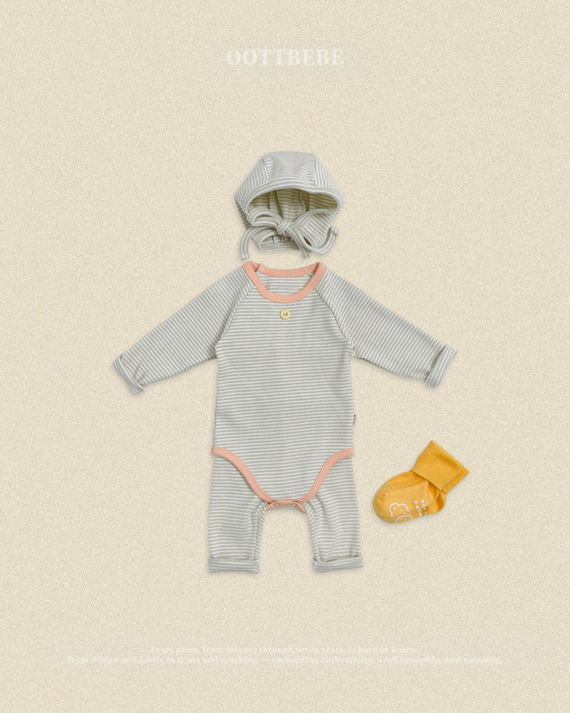 【PRE-ODER〆8.9(sun)】22.(Bebe) Vanilla Latte Romper | oottbebe