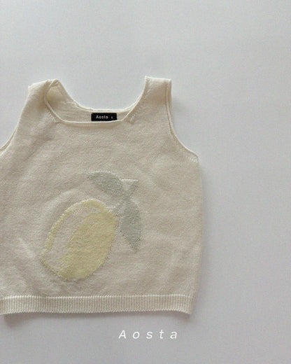 【PREORDER受付終了、ご希望はお問い合わせください。】19.Knit Fruit Vest