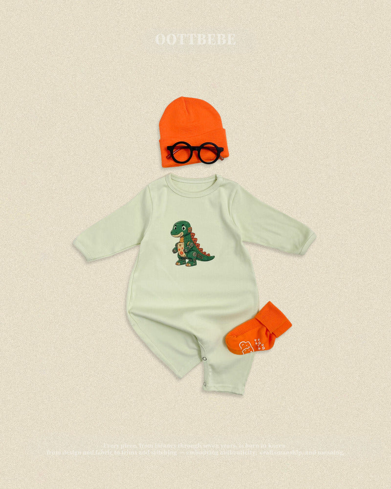 【PRE-ODER〆8.9(sun)】30.(Bebe) Robot Dinosaur Full-Length Romper | oottbebe