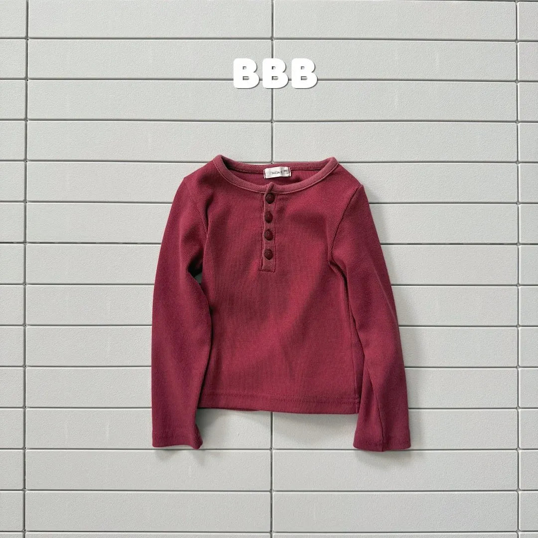 【秋のPRE-ODER 5%OFF】07.Button Basic Tee