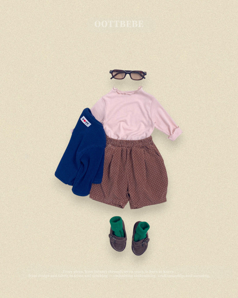 【PRE-ODER〆8.9(sun)】45.Petit Dot Pumpkin Pants – 6/10 Length | oottbebe