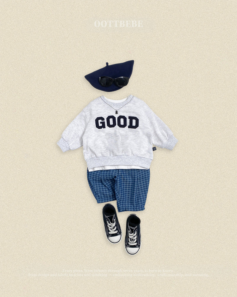 【PRE-ODER〆8.9(sun)】48.Denim Check Pants | oottbebe