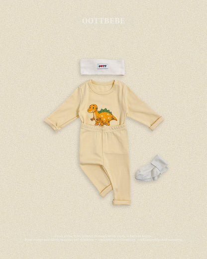 【秋のPRE-ODER 5%OFF】29.Robot Dinosaur Loungewear | oottbebe