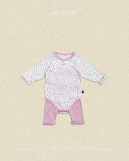 【秋のPRE-ODER 5%OFF】25.(Bebe) Coco Flower Romper | oottbebe