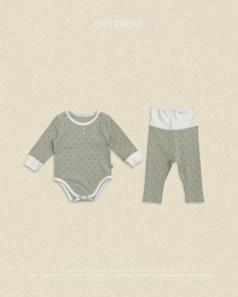 【PRE-ODER〆8.9(sun)】28.(Bebe) Chouchou Dot Romper | oottbebe