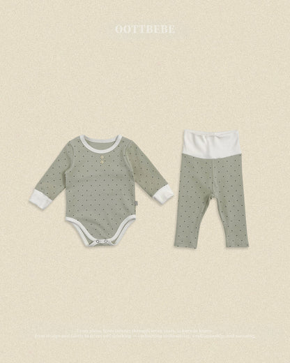 【秋のPRE-ODER 5%OFF】28.(Bebe) Chouchou Dot Romper | oottbebe