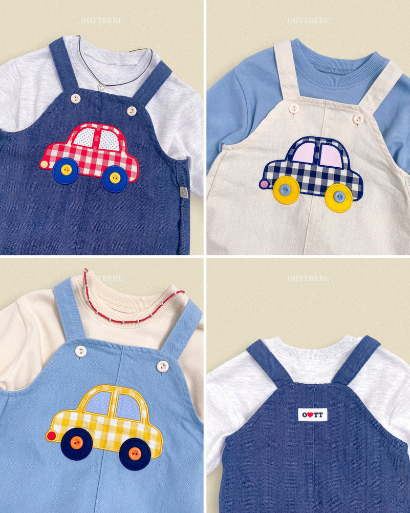 【PRE-ODER〆8.9(sun)】46.Vroom Vroom Denim Overalls | oottbebe