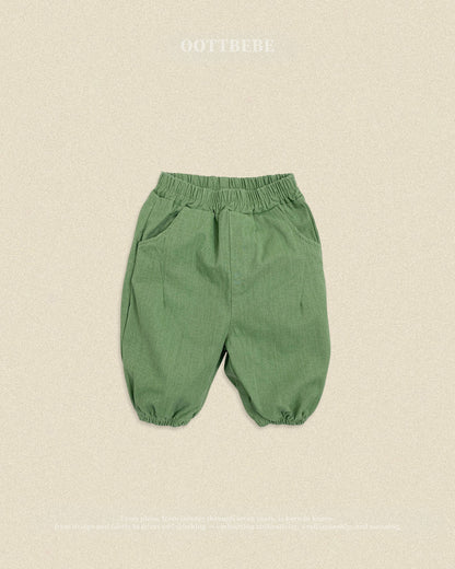 【秋のPRE-ODER 5%OFF】44.Hip Slub Pants | oottbebe