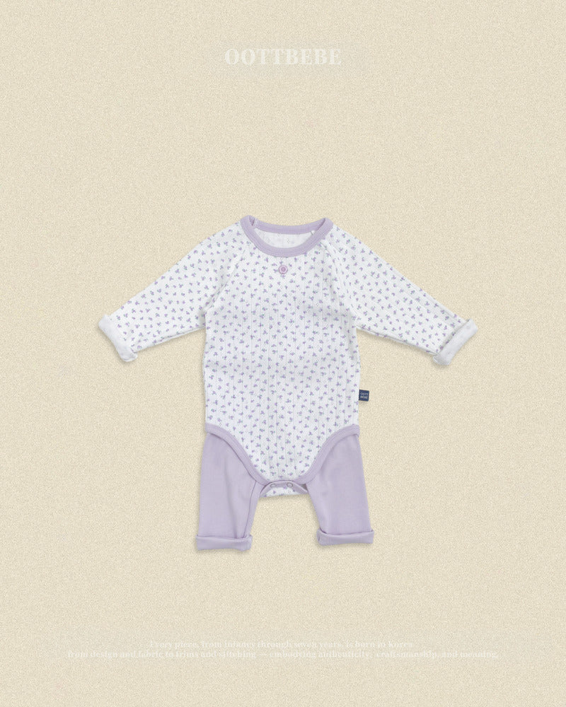 【PRE-ODER〆8.9(sun)】25.(Bebe) Coco Flower Romper | oottbebe