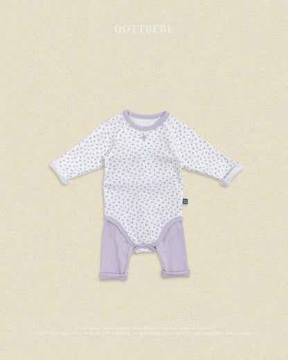 【秋のPRE-ODER 5%OFF】25.(Bebe) Coco Flower Romper | oottbebe