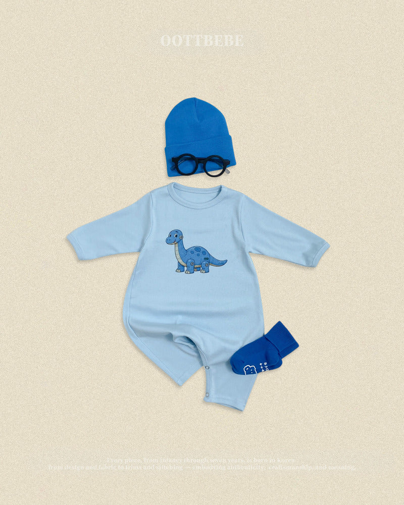 【PRE-ODER〆8.9(sun)】30.(Bebe) Robot Dinosaur Full-Length Romper | oottbebe