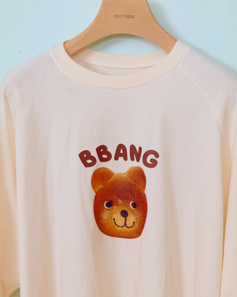 【PRE-ODER〆8.9(sun)】11.Bread Raglan T-Shirt – Adult | oottbebe