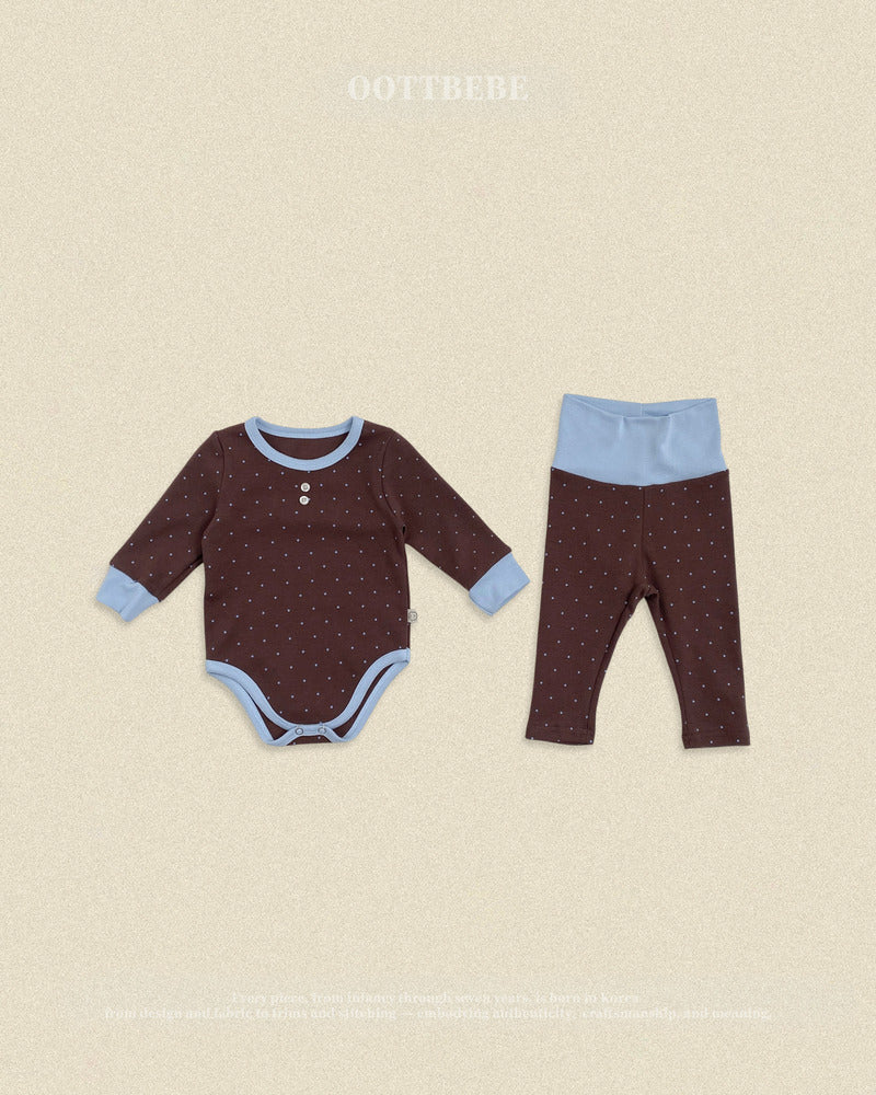 【PRE-ODER〆8.9(sun)】28.(Bebe) Chouchou Dot Romper | oottbebe