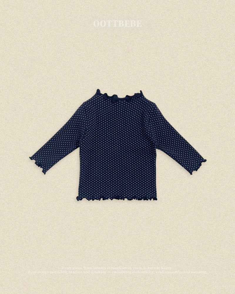 【PRE-ODER〆8.9(sun)】41.Dot Frill T-Shirt | oottbebe