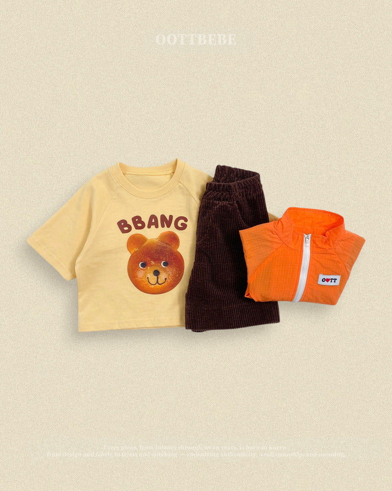 【PRE-ODER〆8.9(sun)】12.Bread Raglan T-Shirt – Kids | oottbebe