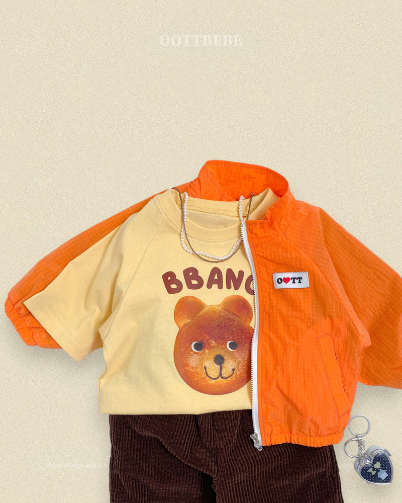 【PRE-ODER〆8.9(sun)】12.Bread Raglan T-Shirt – Kids | oottbebe