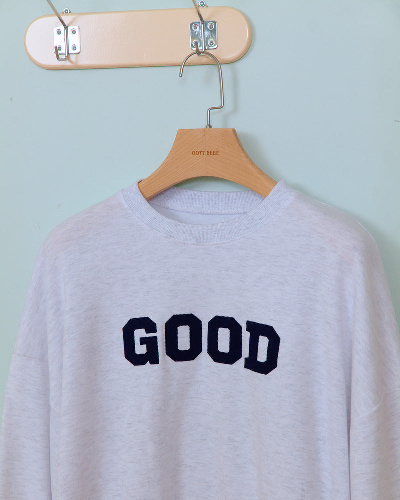 【PRE-ODER〆8.9(sun)】01.GOOD Sweatshirt – Adult | oottbebe