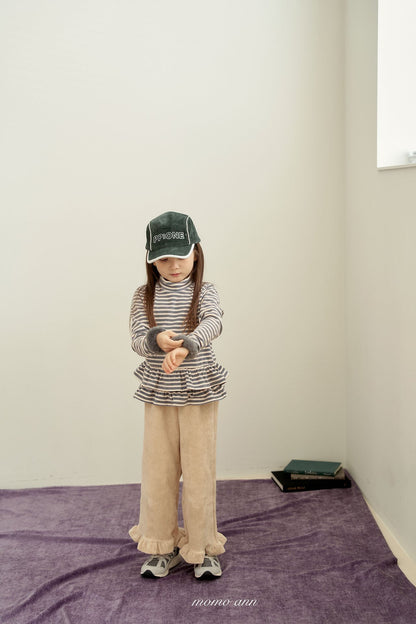 ［momoann］roa frill pants