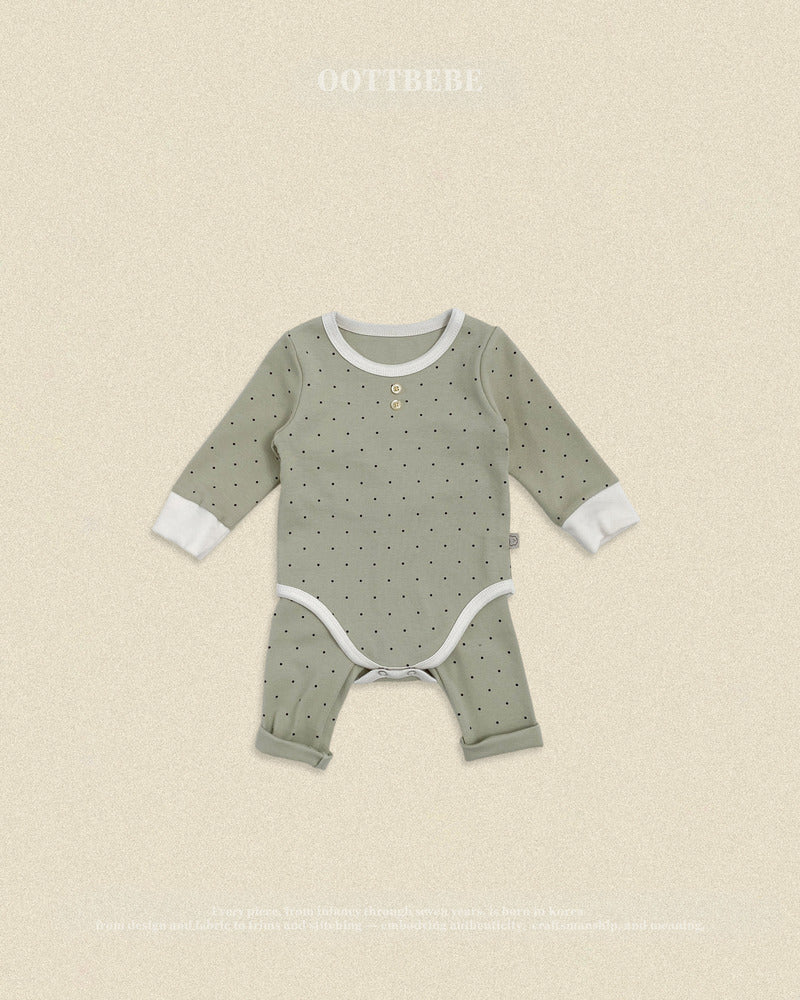 【PRE-ODER〆8.9(sun)】28.(Bebe) Chouchou Dot Romper | oottbebe